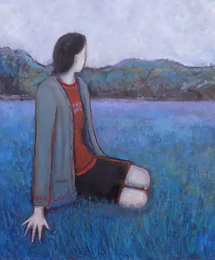 Massimiliano Ligabue - Girl staring at the woods