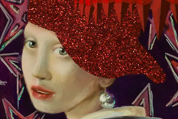 Mariusz Krzysztof Aniśko - Girl with a Pearl Earring and Glitter Cap