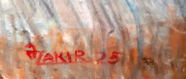 ZAKIR AHMEDOV - Girl with a cat 2025year 90X50cm Original painting Oil on canvas