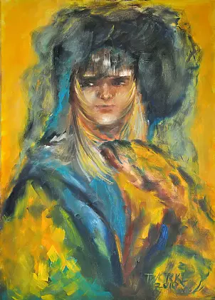 Danuta Tworke - Dziewczynka z woalką