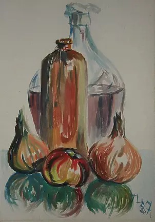 Eryk Maler - Gliniana butelka, ok. a2,1987
