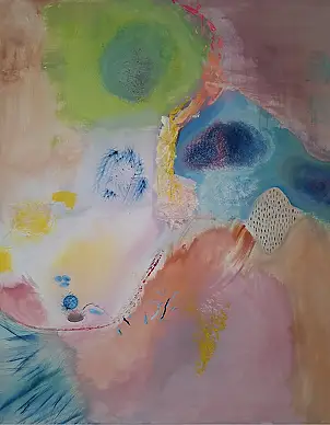 Patrycja Odzimkowska, Voice of Intuition, Acrylic painting - , 80 x 100