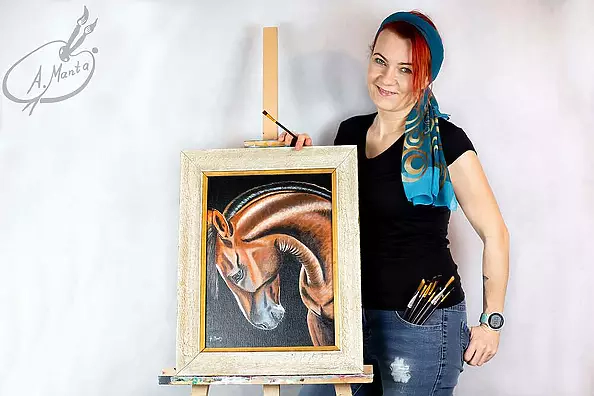 Agnieszka Mantaj - bay horse