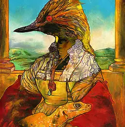 Piotr Zygmunt, L'âge d'or du désert, Autres, crayon, Pastel - papier, 50 x 70