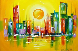 Olha Darchuk - Golden city 