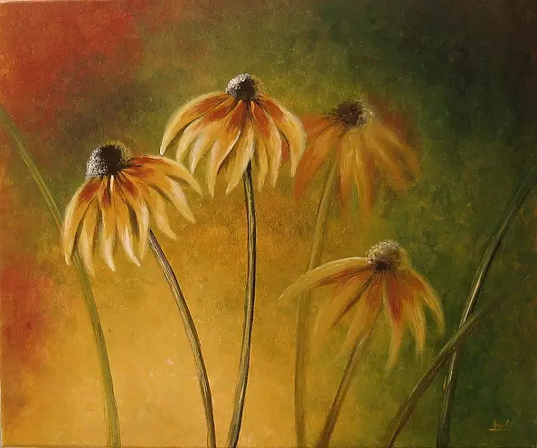 Ewa Gawlik - golden flowers