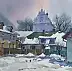 Krzysztof Michalski, Pigeons sur la petite place du marché de Kazimierz Dolny, Aquarelles - papier, 49 x 37