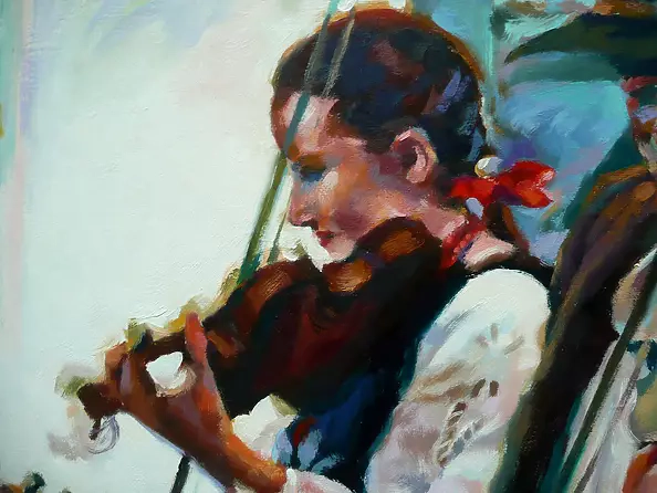 Barbara Gulbinowicz - Góralka grająca na skrzypcach