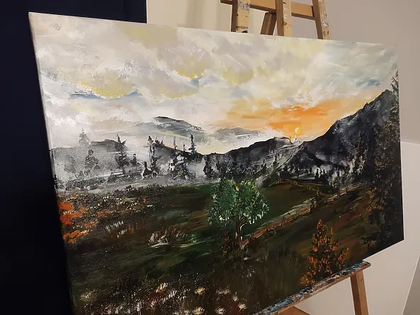 LUCYNA Wiech - Mountains at sunset