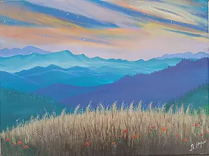 Luba Santkiewicz - Góry o zmroku 