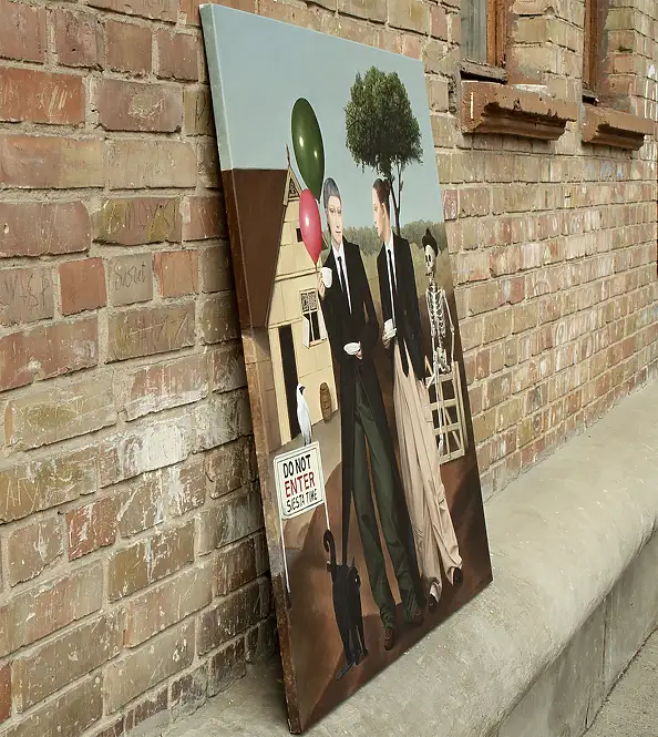 Nataliya Bagatskaya, Gość, który został na zawsze, Obraz akrylowy - , 95 x 105