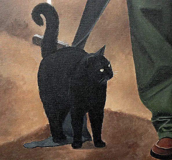 Nataliya Bagatskaya, Gość, który został na zawsze, Obraz akrylowy - , 95 x 105