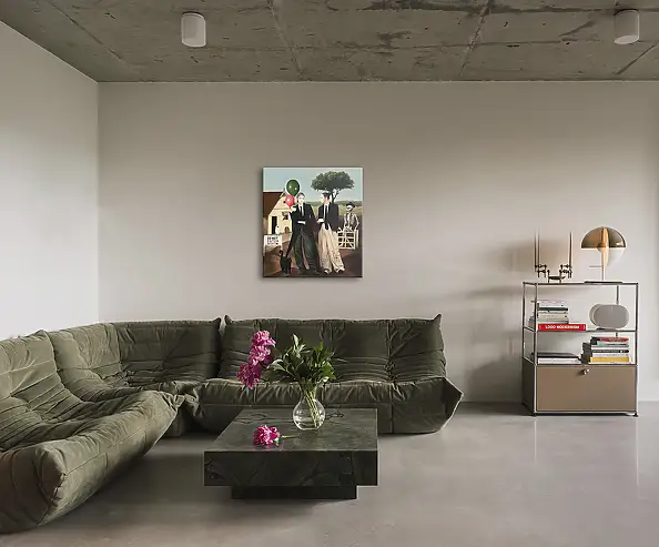 Nataliya Bagatskaya, Gość, który został na zawsze, Obraz akrylowy - , 95 x 105