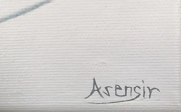 . ASENSIR, Game without end | "Time" series, Acrylic painting - canvas, 50 x 60