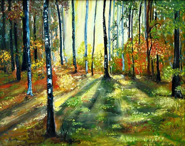 Jadwiga Rudnicka - Gra światła w lesie