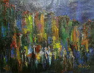 Jerzy Stachura - Grabówek night painted