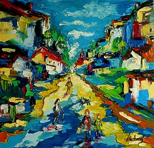 Jerzy Stachura - Grabówek line painted