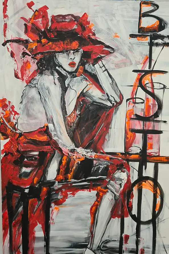 małgorzata machynia, Gracja, Obraz akrylowy - płótno, 100 x 150