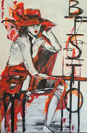 małgorzata machynia, Милость, Акрилова картина - холст, 100 x 150