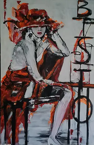 małgorzata machynia, Gracja, Obraz akrylowy - płótno, 100 x 150