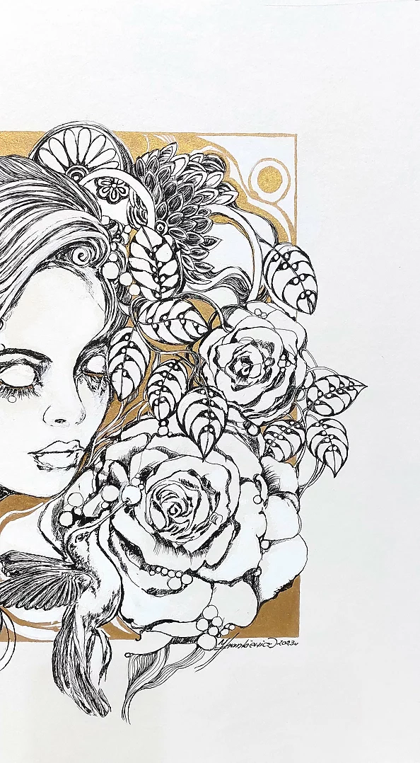 Jolanta Frankiewicz - Grafika ,, Bez tytułu,, XII