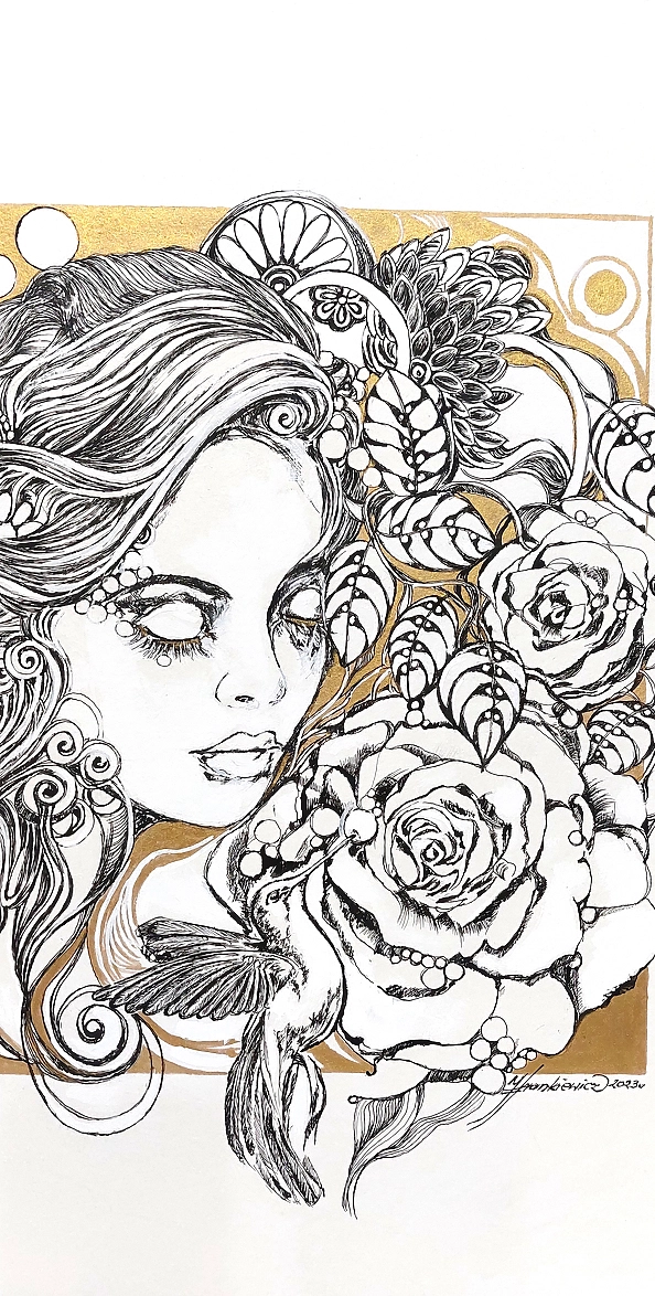 Jolanta Frankiewicz - Grafika ,, Bez tytułu,, XII