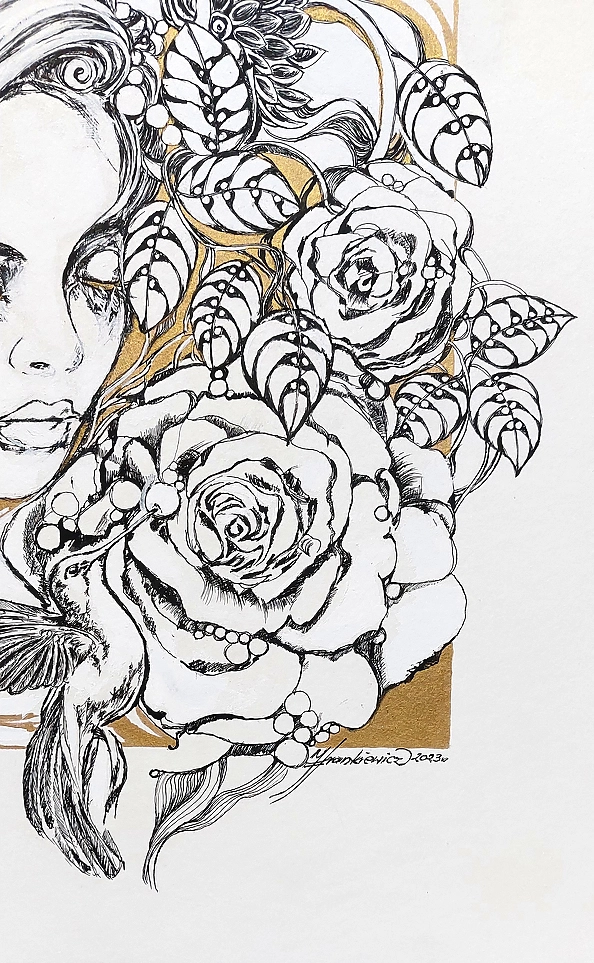 Jolanta Frankiewicz - Grafika ,, Bez tytułu,, XII