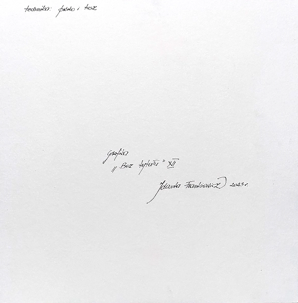 Jolanta Frankiewicz - Grafika ,, Bez tytułu,, XII