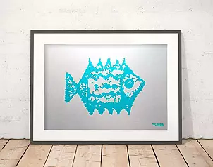 Anna Skowronek - Graphics with fish - poster