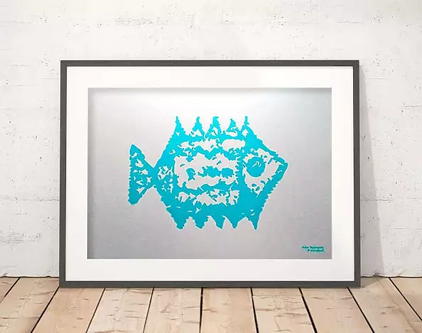 Anna Skowronek - Graphics with fish - poster