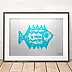 Anna Skowronek - Graphics with fish - poster