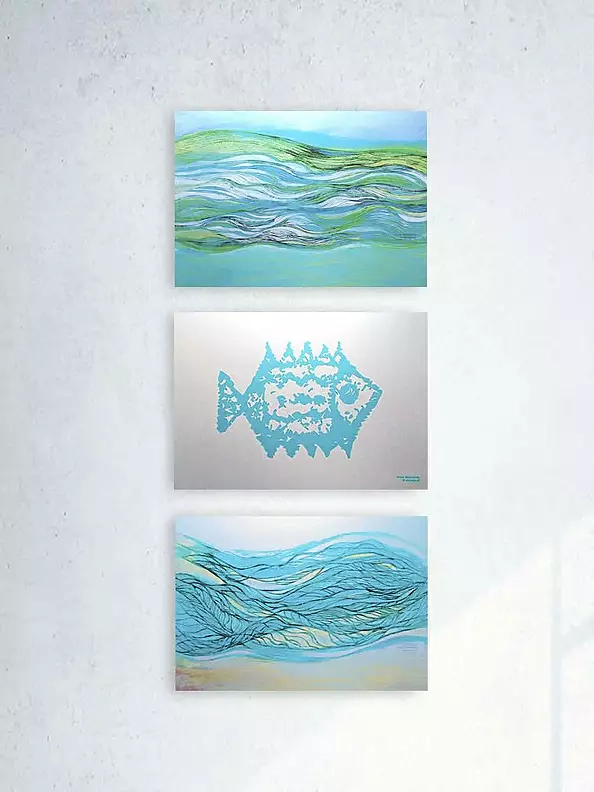 Anna Skowronek - Graphics with fish - poster