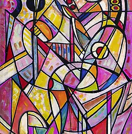 Eugeniusz Gerlach - Grająca na harfie, 2001