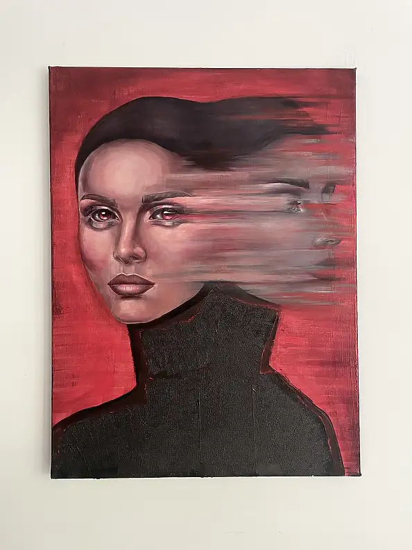 Agnieszka Nowak, La limite de la présence, Peinture à l'huile - toile, 60 x 80