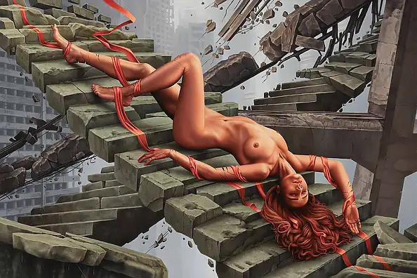Maja Borowicz, Granica sił, Obraz olejny - płótno, 90 x 60