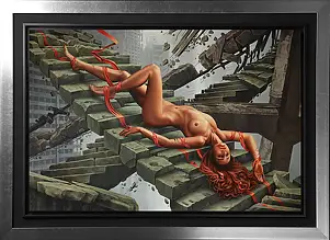 Maja Borowicz, La limite des forces, Peinture à l'huile - toile, 90 x 60
