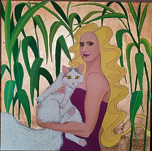 Aleksandra Gaweł Krajska - Grażyna z kotem , który za cholerę nie chciał pozować