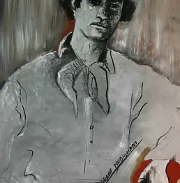 Krystyna Krasowska Cicha, большой, Масляная картина - холст, 60 x 90