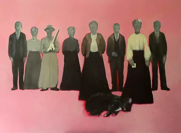 Angelika Milaniuk Mitruk - Group portrait b ... from cycle Deja vu