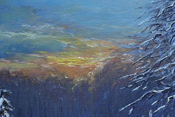 Michał Nowakowski - Grudniowy zachód słońca