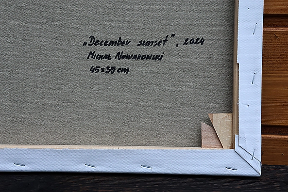 Michał Nowakowski - Grudniowy zachód słońca