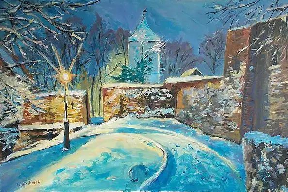 Grzegorz Wójcik - Grzegorz Wójcik "Motif from Wieliczka" acrylic