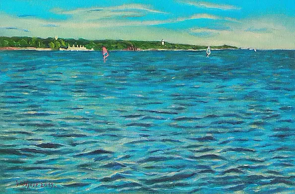 Grzegorz Wójcik - Grzegorz Wójcik "Polskie morze" akryl