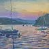 Grzegorz Wójcik - Grzegorz Wójcik "Morning on Lake Rożnowskie" acrylic