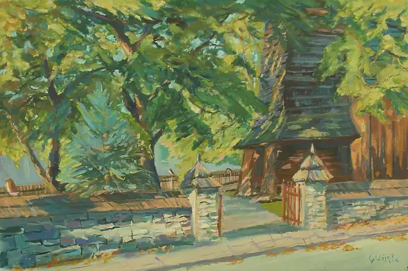 Grzegorz Wójcik - Grzegorz Wójcik "Tarnowska Impresja" akryl