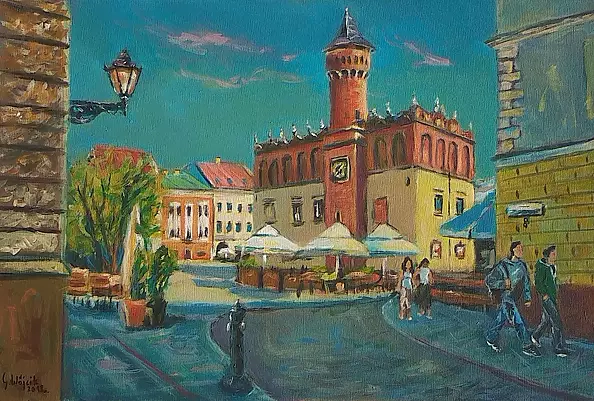 Grzegorz Wójcik - Grzegorz Wójcik "In My City" acrylic