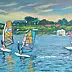 Grzegorz Wójcik - Grzegorz Wójcik "Windsurfing in Jastarnia" acrylic