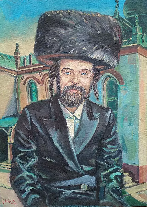 Grzegorz Wójcik - Grzegorz Wójcik "Contemporary Chasid" acrylic