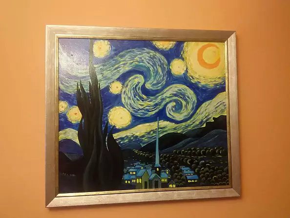 Aleksandra Gaweł Krajska - Gwieżdzista noc na podstawie Van Gogha