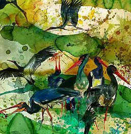 Rafał Roskowiński, ХАЙСТРИ, Акварелі - папір, 60 x 160